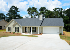 a nice home with a large yard